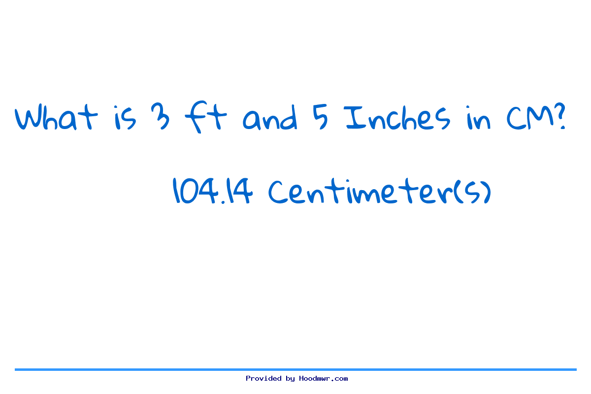 what-is-3-feet-5-inches-in-centimeters