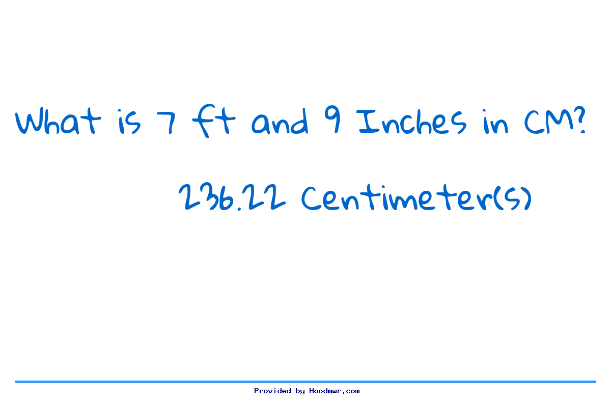 what-is-7-feet-9-inches-in-centimeters