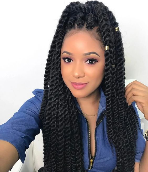 15 Stunning Box Braids Ponytails Hairstyle - Hood MWR