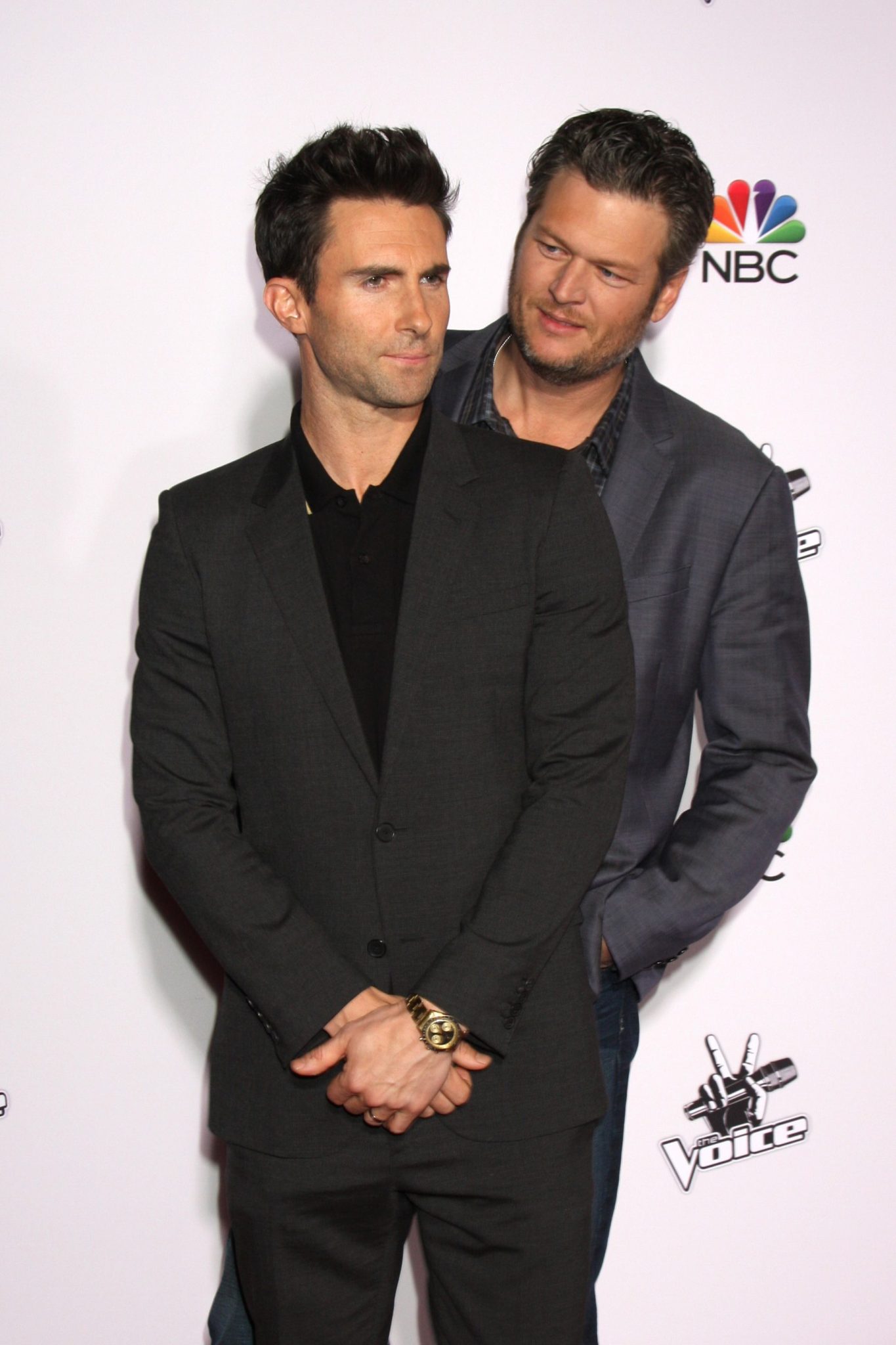 Blake Shelton Height How Tall Is The American Country Music Singer   Blake Shelton And Adam Levine Attended The Red Carpers Season 7 Of The Voice 2014 1365x2048 