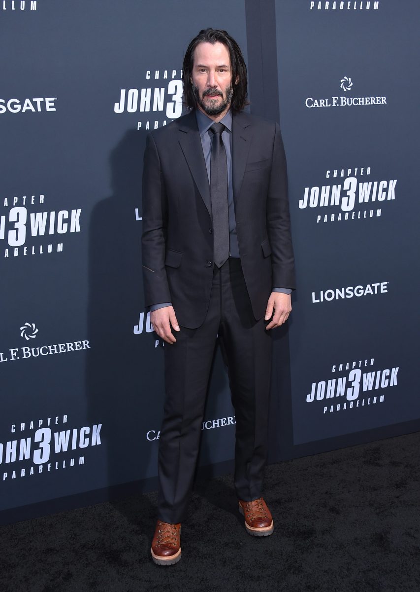 Keanu Reeves Height How Tall Is The Handsome Canadian Actor Hood MWR   Keanu Reeves Attended The 2019s Parabellum L.A. Special Screening 853x1200 