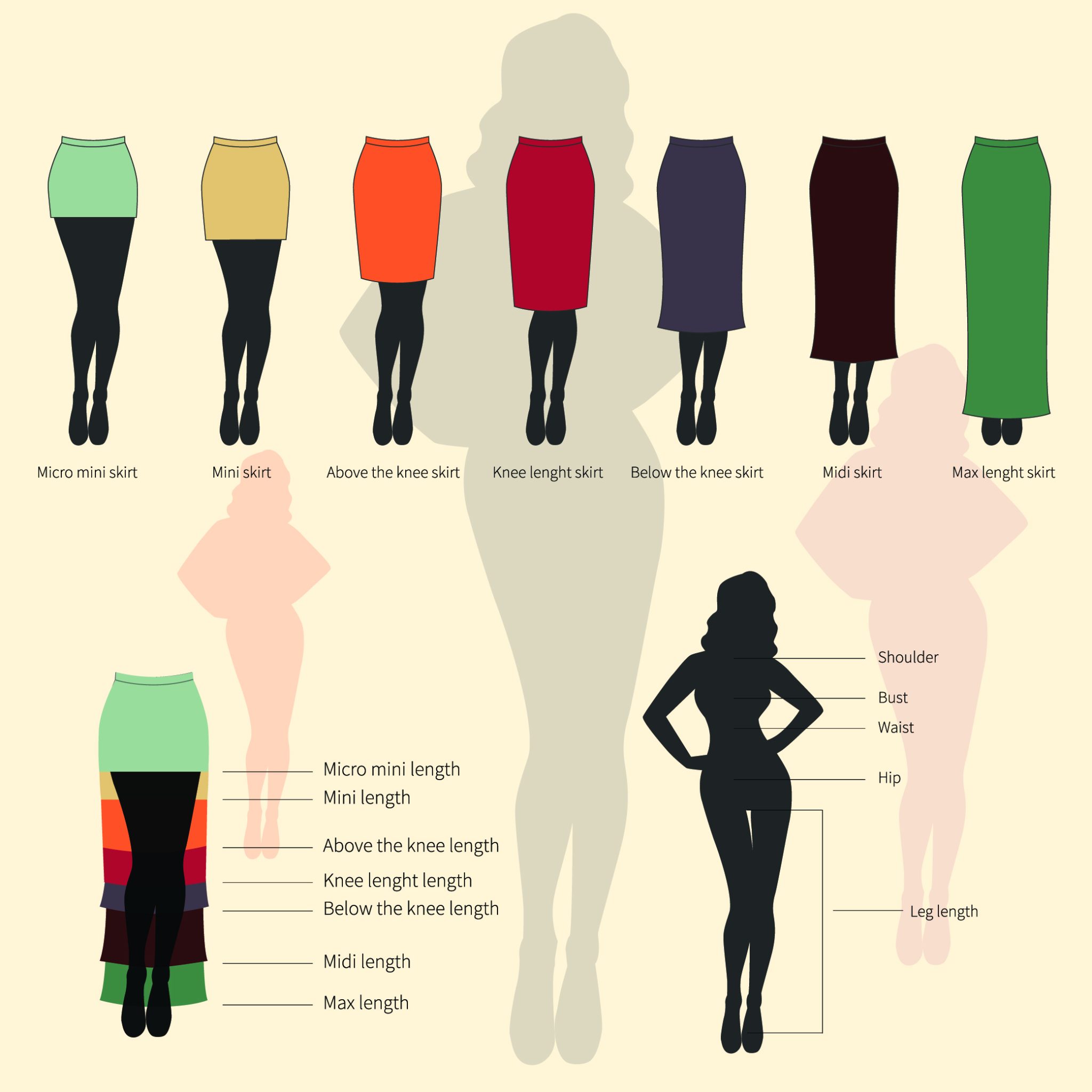 Skirt Length Chart and Sizing Guide Hood MWR