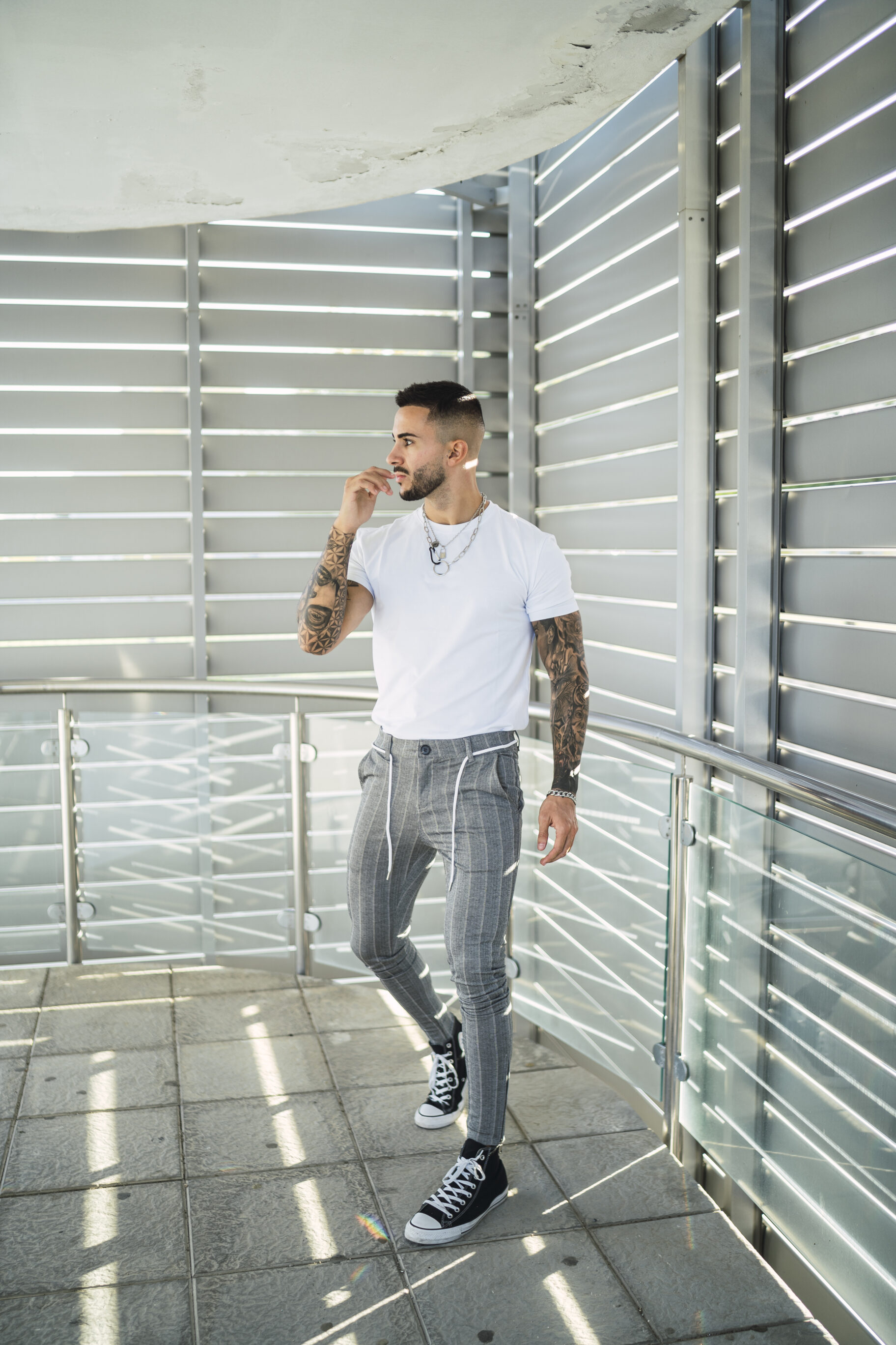 Grey pants with white shirt  Mens business casual outfits Men fashion  casual shirts Mens casual outfits summer