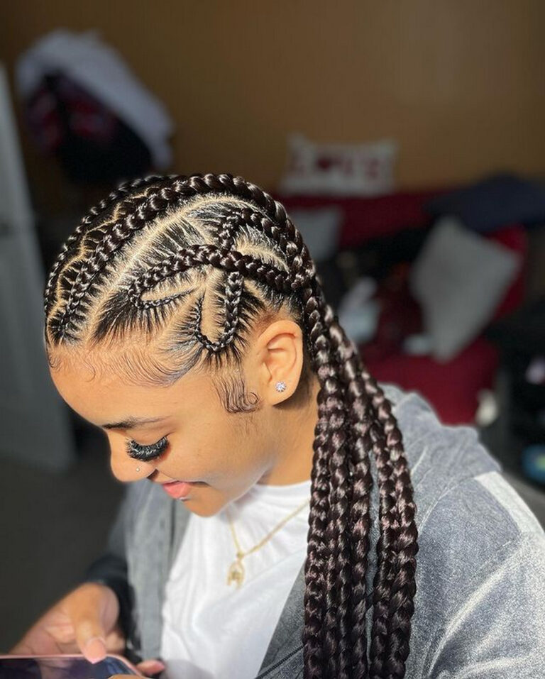 35 Beautiful Heart Braids For Black Women - Hood MWR