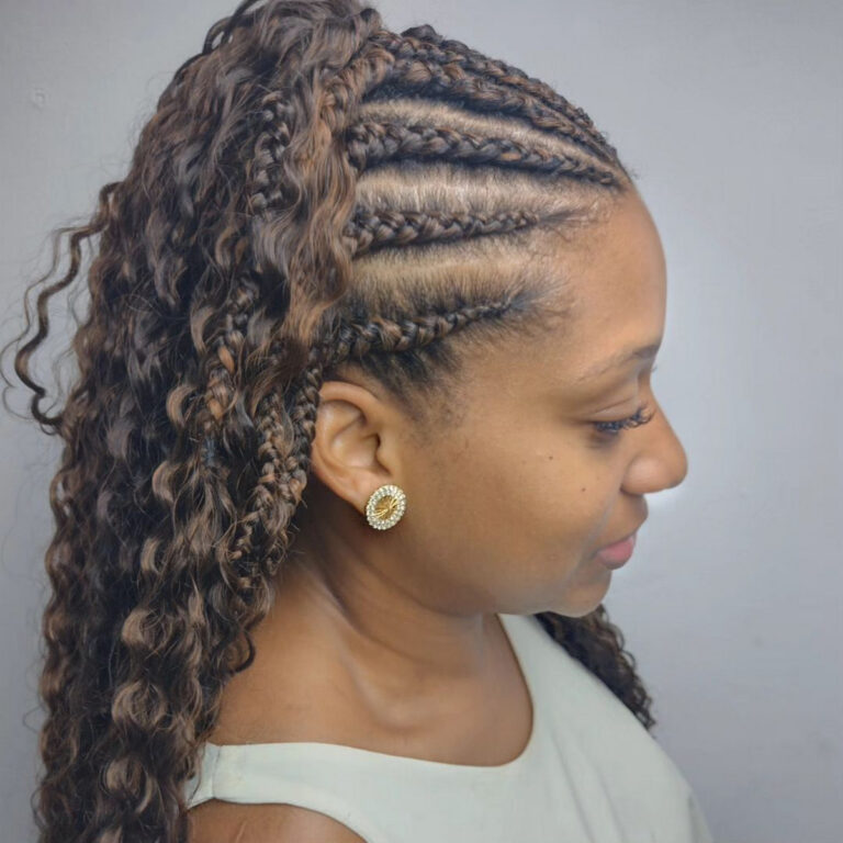 52 Gorgeous Goddess Braids: Box Braids with Curly Strands - Hood MWR