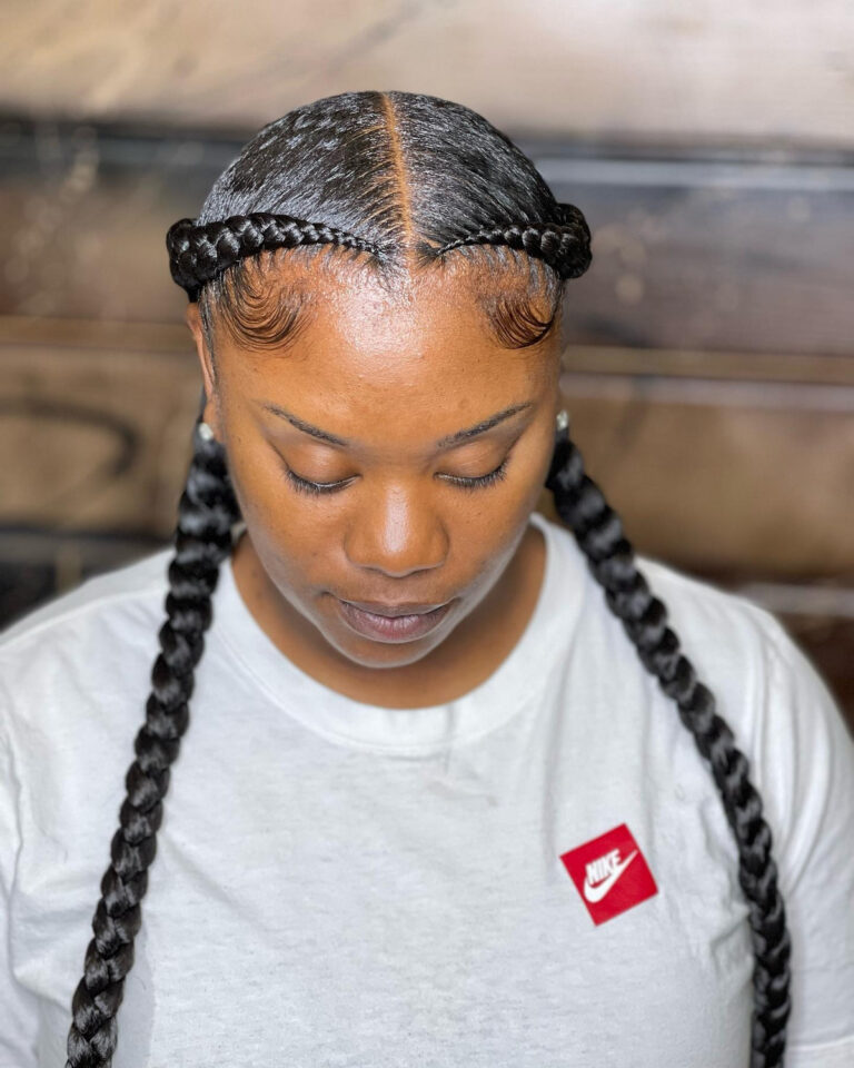 35 Two French Braids Styles For Black Women In 2023 Hood Mwr 2662